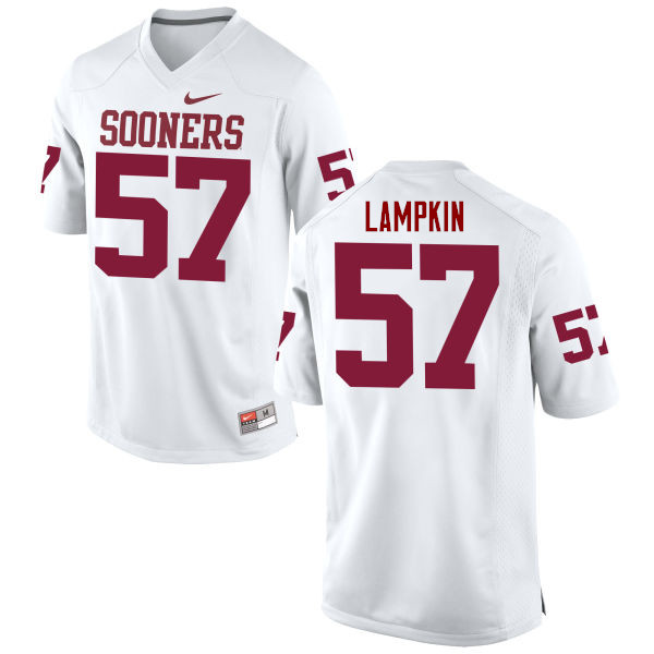 Oklahoma Sooners #57 DuVonta Lampkin College Football Jerseys Game-White